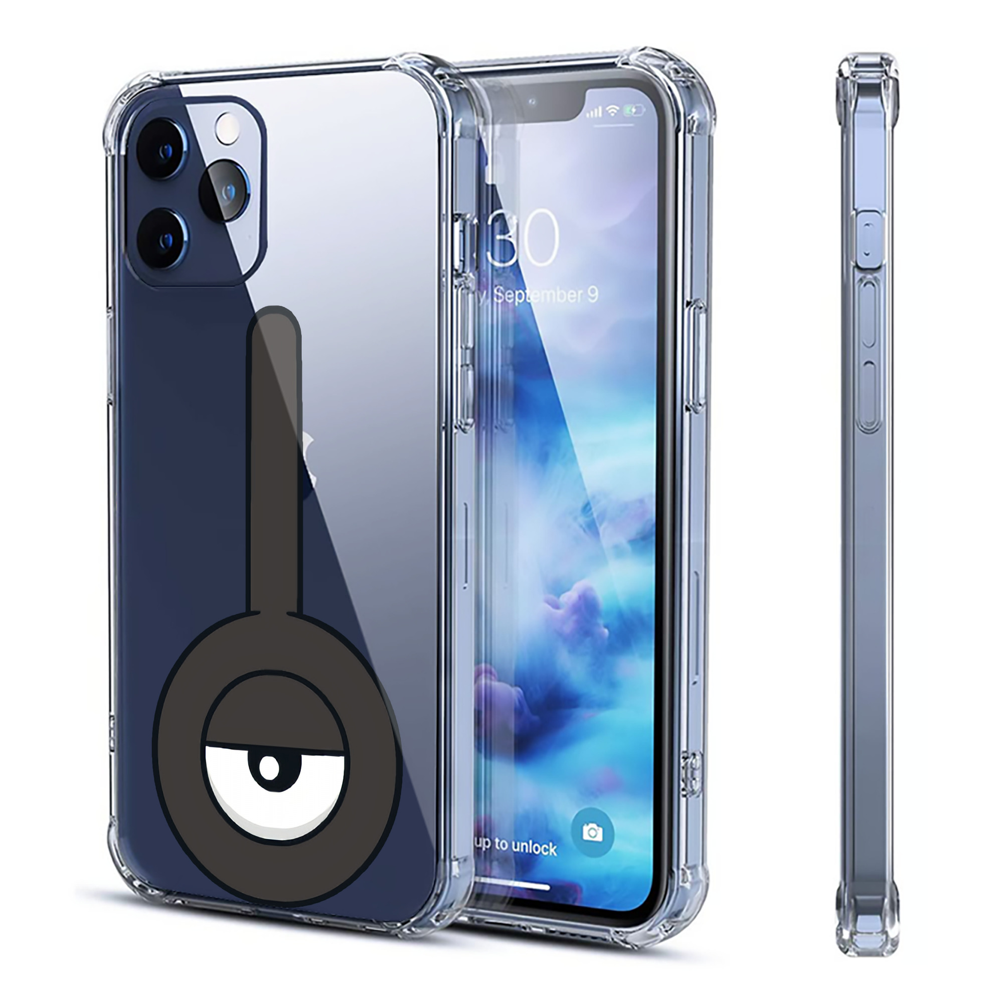 （画像用） ポケットモンスター Pokémon 【iPhone 12シリーズ対応】透明スマホケース（クリアソフトケース）